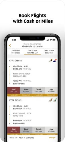 阿提哈德航空app航空值机软件