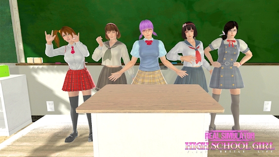 Real High School Simulator Girl Fight Battle LifeϷͼ2