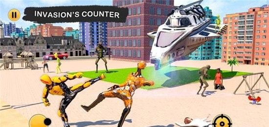 Flying Robot Hero vs Crime City Aliens: Rescue Game(лӢvs˹ٷ)ͼ1