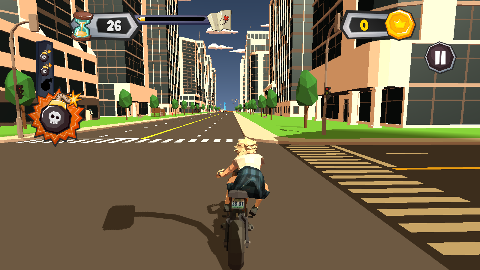 混乱交通摩托车骑士游戏无限金币v1.0.3手机版截图1
