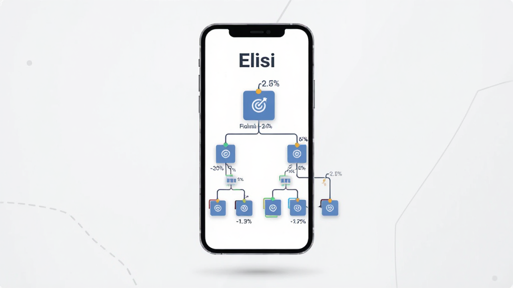 һ��չʾElisiĿ���⹦�ܵ���ҵ����ͼ��������һ�������������ֻ�����Ļ����ʾ��Elisi�������Լ�һ���ɴ�Ŀ��ֽ�ΪС�������״ͼ������Ϊ�ֻ����У������Ǽ���ǳ��ɫ�����Ϊ��Լ����磬ϸ�ڰ��������Ĳ㼶���ߺͰٷֱ����֡������������ɾ����޶���Ԫ�ء�