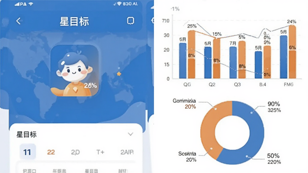 һ����Ϣͼ�����Ĳ廭�������������Ŀ��APP��ͳ��ҳ���ͼ��ʽ���Ҳ�����״ͼ�ͻ���ͼ��ͼ����ɫ����ɫ�ͳ�ɫΪ��������Ϊ��ɫ���������ҷ��������Ϊ��ƽ�����ݿ��ӻ���ϸ����ͼ�����б�ע���֣����������������޶���Ԫ��