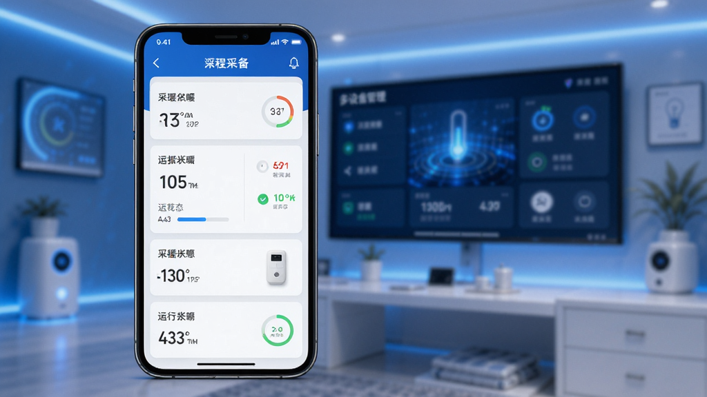 Զ�̲�ůAPP���豸��������չʾ���ֻ���Ļ��ʾ�������Ĳ�ů�豸�б���ÿ���豸��ʾ���ơ��¶ȡ�����״̬�����沼�����������������ܼҾӿ������ģ��Ƽ�����񣬻����������ɾ��޶���Ԫ�أ�4K����