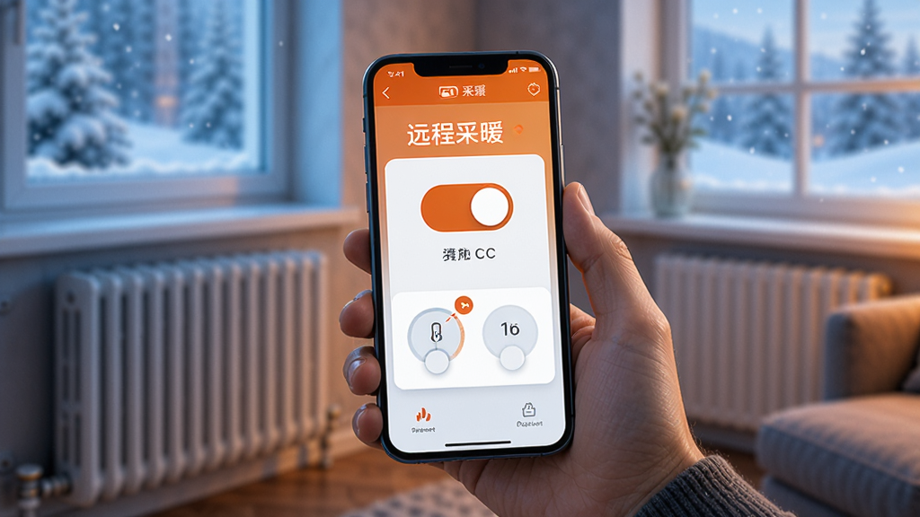 Զ�̲�ůAPPԶ�̿��ƹ���չʾͼ��������һֻ�������ֻ����ֻ���Ļ��ʾԶ�̲�ů�����Ŀ��غ��¶ȵ��ڽ��棬������ģ��������ů��Ƭ�ʹ���ѩ����ͻ��Զ�̲ٿصı���ԣ���ůɫ���Աȣ��Ƽ���ʮ�㣬�����������ɾ��޶���Ԫ�أ�4K����