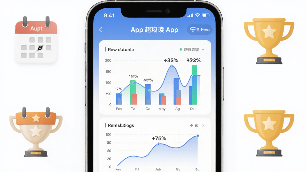 һ��AI��ͼ�����������ǳ�������App��ѧϰ����ͳ��ҳ�棬��Ļ����ʾ����״ͼ������ͼ������Ϊ�ֻ�������У���Χ������ͼ��ͽ���ͼ���׺���Ű��������򣬷��Ϊ�ִ���Լ�磬ϸ�ڰ����������ߺͰٷֱ����֣����������ɾ����޶���Ԫ��