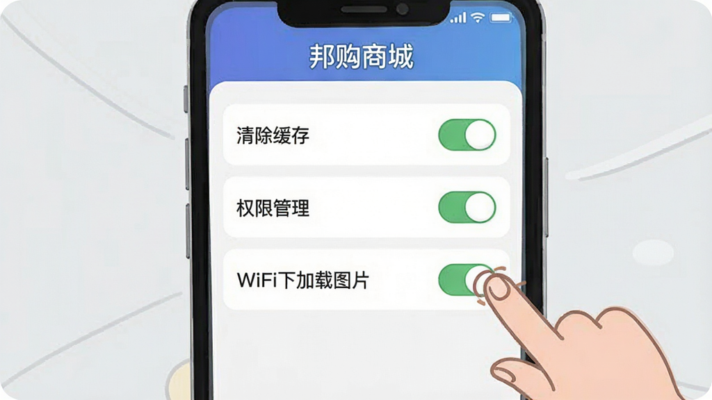 һ��չʾ��̳�APP����ʹ��ָ�ϵĲ廭���������ֻ�������ʽ��������ҳ�棬������������桱��Ȩ�޹�������WiFi�¼���ͼƬ����ѡ��أ��Ա�����ָ���������ʾ�⣬����Ϊǳ��ɫ�������������ˣ������������޶���Ԫ�أ�ͼƬ��������ʾ����̳ǡ�