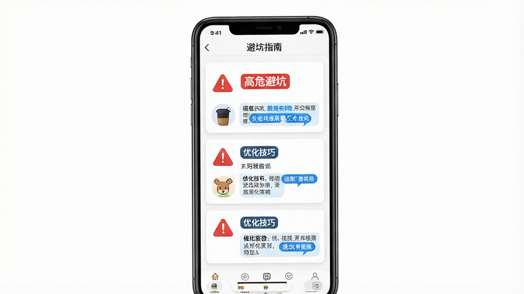 һ��չʾֲ�����ֲ����ܿӵ�AI����ͼƬ������Ϊ�ֻ���Ļ��ʾֲ��App�ıܿ�ָ��ҳ�棬ҳ�����к�ɫ��ʾͼ�����ɫ���ɱ�ǩ������Ϊ����Ƭʽ�����Ϊ��Ϣ��ʾ���ϸ�ڰ������֡���Σ�ܿӡ����Ż����ɡ��ȣ�����Ϊ��ɫ�����ʸ��壬�ɾ����޶���Ԫ��