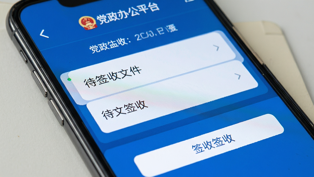 �����칫ƽ̨����ǩ�ս�����д���ֻ���Ļ��ʾ��ǩ���ļ��б���ǩ�հ�ť���������Ͻ���ʽ����ɫ������Ϊ�������������ɾ�