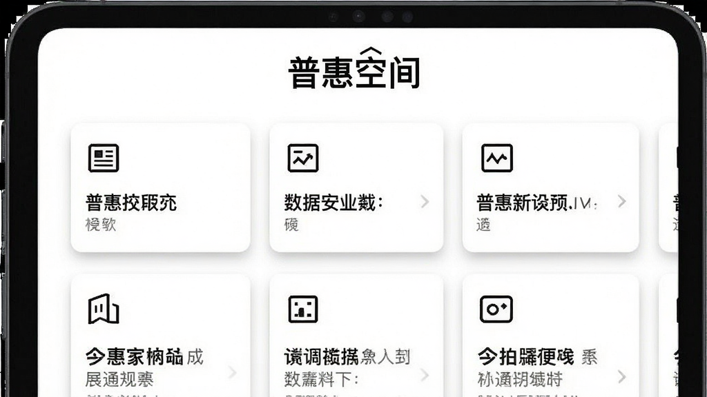 ����չʾһ����Ѷ��Ϣ�����棬�����С��ջݿռ䡱��ʶ���·������������ſ�Ƭ��ÿ�ſ�Ƭ���м��ͼ����������֣�����Ϊ����ɫ����Ƭ������΢��Ӱ����������ˬ���ţ����ʸ��壬���ֱ�Ե������������Ԫ�ء�
