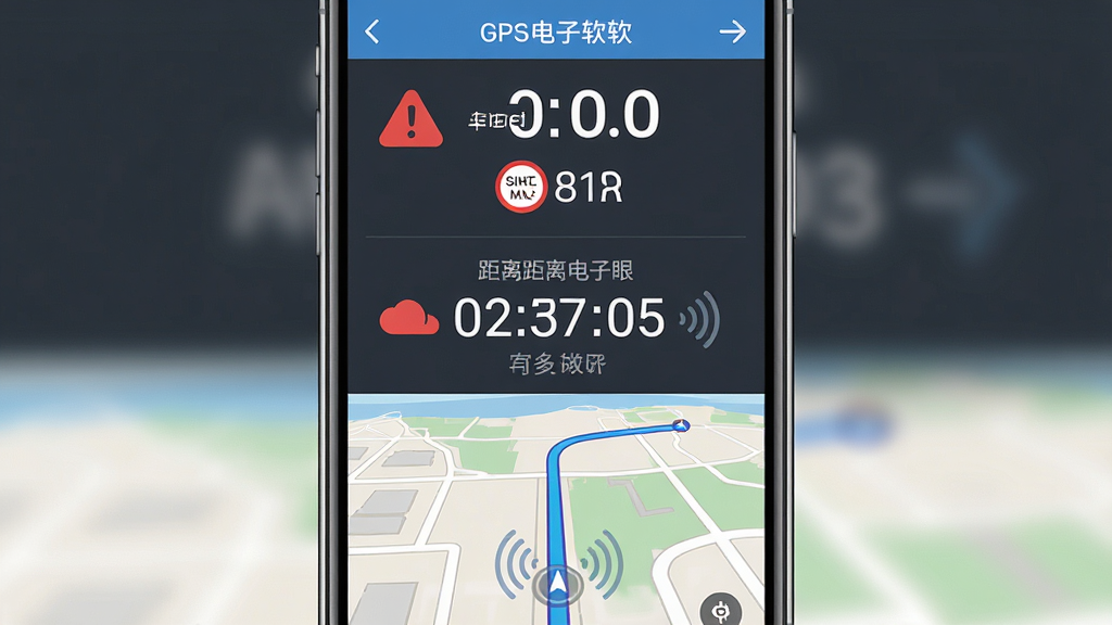 ������GPS���ӹ��������ֻ��ϵ�Ԥ�������ͼ������Ϊ�Ϸ���ʾ��ǰ����������ֵ���в���ʾ��������۵ĵ���ʱ���·���ʾ��ͼ�켣���Ű�Ϊ�����ֻ���Ļ���������Ϊ��ƽ��UI��ƣ�ϸ�ڰ�����ɫ��ʾͼ�ꡢ�����������ơ���ɫ·�ߣ������������ɾ����޶���Ԫ��