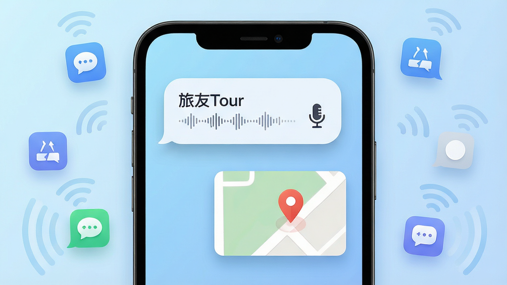 ����չʾ�ֻ���Ļ��д����Ļ����ʾ������Tour��������Ϣ�������ͼλ�ù�����Ƭ������������˷�ͼ���벨������������Ϊǳ��ɫ���䣬����Ϊ�ֻ����С�����Ư������ͼ�����źŲ��ƣ����Ϊ�Ƽ���UIչʾͼ��ϸ����������Բ������Ӱ����ͼ��Ƭ��ʾ��λ��ǣ����ʸ��塢�ɾ����޶���Ԫ��