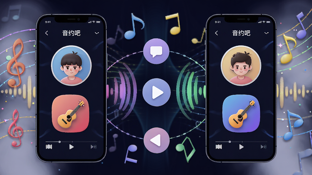 ��Լ��ʵʱ�罻�������棬����չʾ�����ֻ���Ļͨ���������ӣ���Ļ�ڷֱ����û�ͷ�������ͼ�꣬�����ǻ��õĲ�ɫ�����������ߣ�����Ϊ�罻����ͼ��������ͼ�Σ����ֲ������ķ���ʽ������ִ��Ƽ��У�ϸ�ڰ��������Ľ�����ͷ���Բ��У������������ɾ����޶���Ԫ��