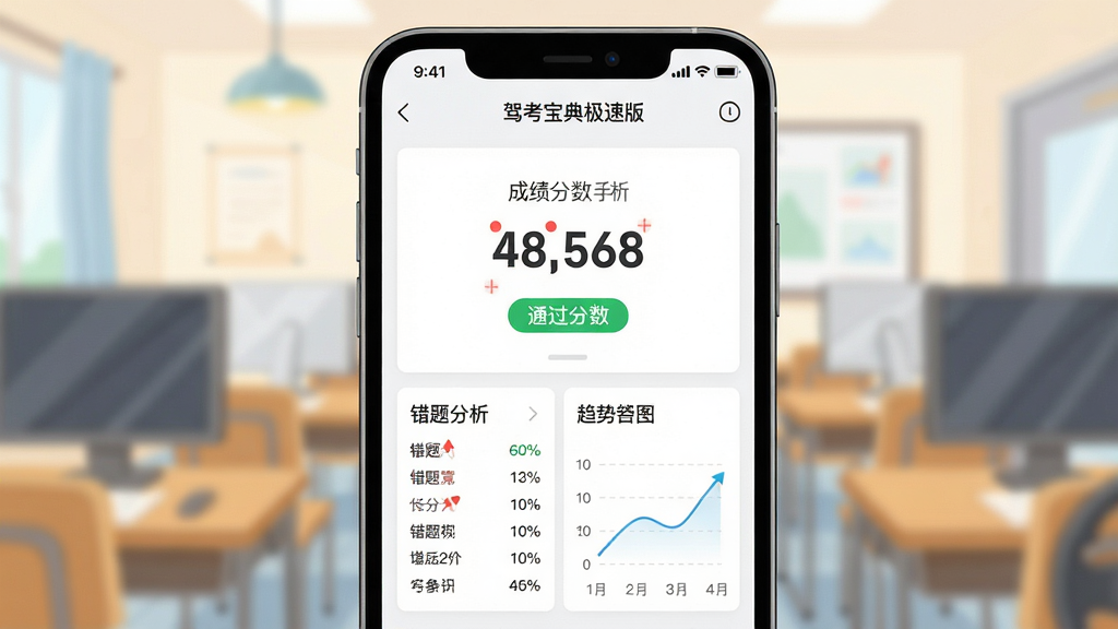 һ��ģ�⿼�Գ����廭������Ϊ�ֻ���Ļ��ʾ�ݿ����伫�ٰ�ģ�⿼�Գɼ�ҳ�棬����Ϊ�ɼ��������С��·����д������������ͼ���Ű���������Ϊ������APP������ϸ�ڰ����������֡���ɫͨ����ʶ����ɫ�����ǡ����ͼ�������ʸ��壬�ɾ��޶���Ԫ��