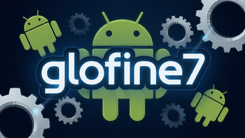 һ��AI���ɵĿƼ���ͼƬ�����������Ƿ���ġ�glofine7����������Χ�����Ű�׿������ͼ��ͳ���Ԫ�أ�����Ϊ����ɫ���䣬����ִ��Ƽ���ϸ�ڷḻ�������������ɾ�����