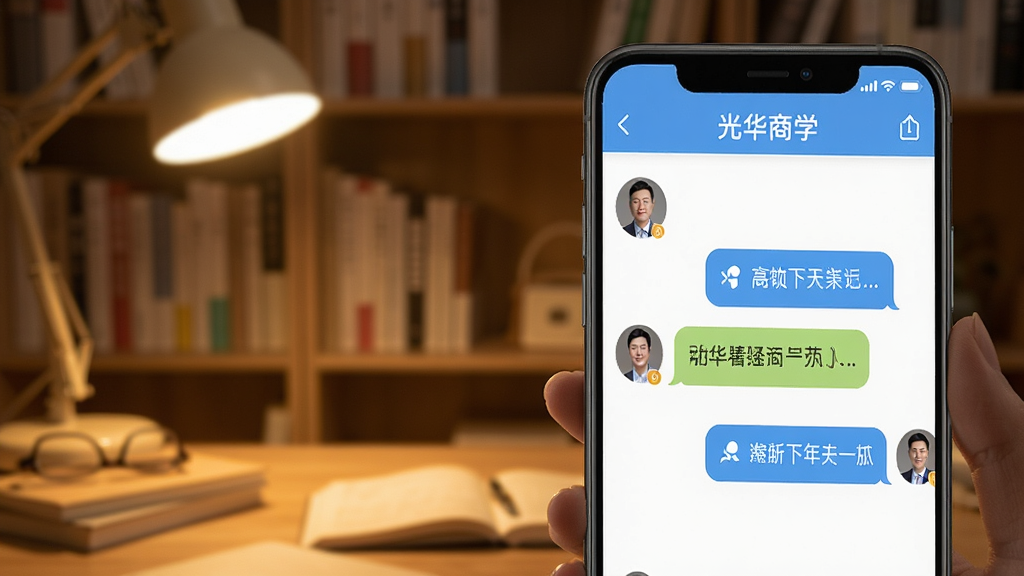 һ��չʾ���߻������ɳ�����ͼƬ���������ֻ���Ļ��ʾ�⻪��ѧApp���ʴ���棬�е�ʦͷ��ͶԻ����ݣ�����Ϊůɫ���鷿�����������ܰ�Ѻã�ϸ�����������ʸɾ����޶���Ԫ��