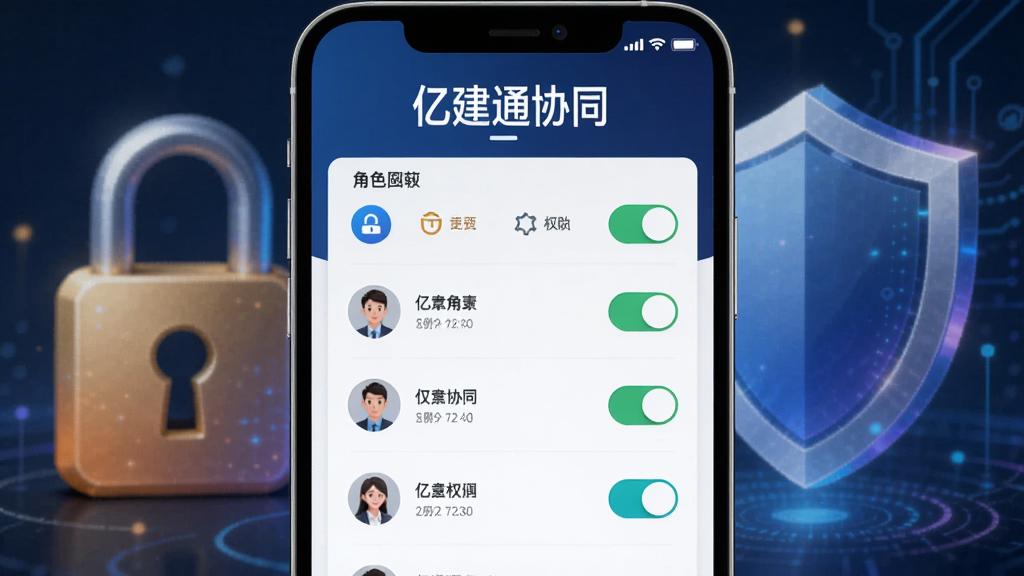 �ڽ�ͨЭͬȨ�޹������棬�ֻ���Ļչʾ��ɫ�б���Ȩ�޿��أ�����Ϊ������������Ԫ�أ������д��С��ڽ�ͨЭͬ�����������Ϊ��ȫ�Ƽ��У�ϸ�ڰ���Ȩ��ͼ�ꡢ��ɫͷ�񡢿��ذ�ť�����ʸ��壬�ɾ���࣬�޶���Ԫ��