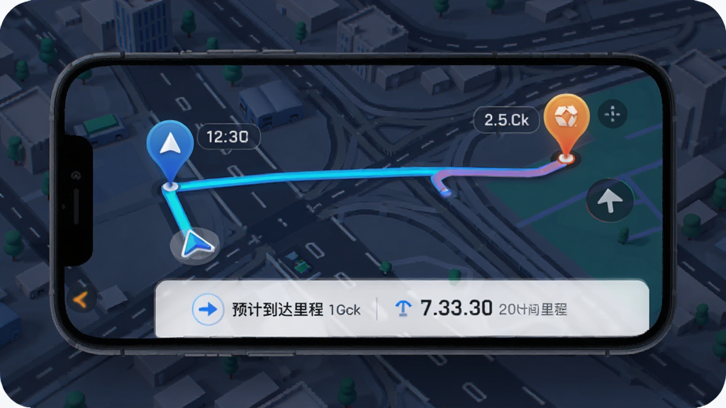 UU���˵�����켣��¼���棬����Ϊ�ֻ���Ļչʾ��ͼ����·�ߣ�������յ���ͼ���ע��·���ø���������ʾ����Ļ�·���ʾԤ�Ƶ���ʱ��������Ϣ������Ϊ���е�·����ͼ�����Ϊ�Ƽ���UI�廭��ϸ�ڰ���������ͷ��ʱ���ǩ��������֣����ʸ��壬�ɾ����޶���Ԫ��