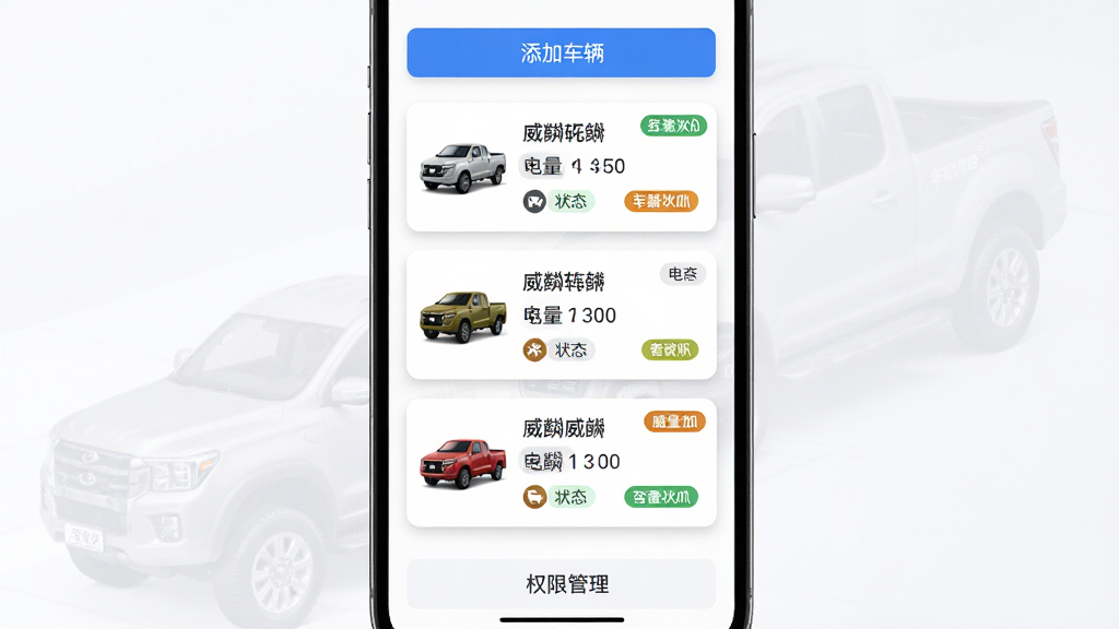 ��������Ϊ����App�೵�������棬��Ļ����ʾ������ͬ��ɫ������Ƥ��ͼ�����гɿ�Ƭ�б���ÿ�ſ�Ƭ���г����ǳơ�������״̬��ǩ�����ֲ��������б�ʽ����Ƭ֮���о��ȼ�ࣻ�Ű��϶��������ӳ�����ť���ײ���Ȩ�޹�����ڣ����Ϊ����ǳɫUI��񣬰�ɫ����������ɫǿ��ɫ��ϸ���Ͽ�Ƭ����΢��Ӱ������ͼ�꾫�¡�״̬��ǩ����ɫ���֣�����Ϊ����UIչʾͼ������ɾ����޶���Ԫ��