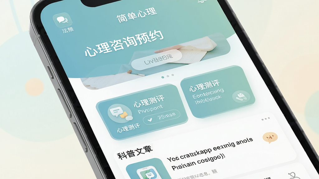 һ��չʾ������App���Ĺ��ܵ��ֻ�����ͼ������������һ�������ֻ�����Ļ����ʾ������App����ҳ������������ѯԤԼ��ڡ�����������Ƭ�Ϳ��������б������岼��������������͵�����ɫ���������ůרҵ��ϸ����ͻ������ͼ���Բ�ǿ�Ƭ��ƣ�����Ϊ���ŵĽ���ǳɫ�����ʸ��壬�ɾ��޶���Ԫ��