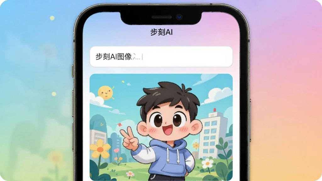 ����AIͼ�����ɽ��棬�ֻ���Ļ��ʾ�������������ɵĿ�ͨ���廭�������С�����AI������������Ϊ��ͽ���ɫ�������ã������������ɾ��޶���Ԫ��
