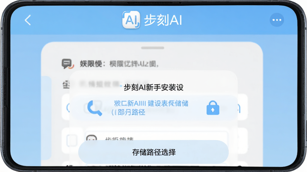 ����AI���ְ�װ���ý��棬�ֻ���Ļ��ʾȨ����Ȩ�����ʹ洢·��ѡ�񣬶����С�����AI����ʶ������Ϊǳ��ɫ��������������ʸɾ��޶���Ԫ��