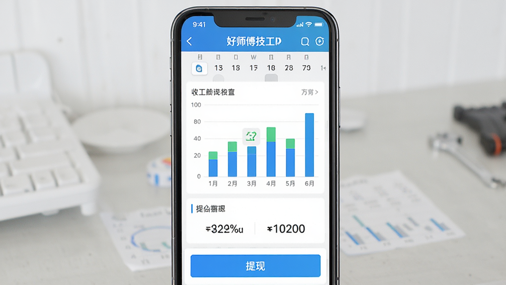 һ��չʾ��ʦ������APP����ͳ��ҳ���ͼƬ������Ϊ�ֻ���Ļ��ʾ��״ͼ�ͽ�����֣�����Ϊ�ֻ�����չʾ���Ű�ͻ������ͼ�������Ϊ�������ݿ��ӻ��磬ϸ�ڰ�������ɸѡ�������ְ�ť�������������ɾ����޶���Ԫ��