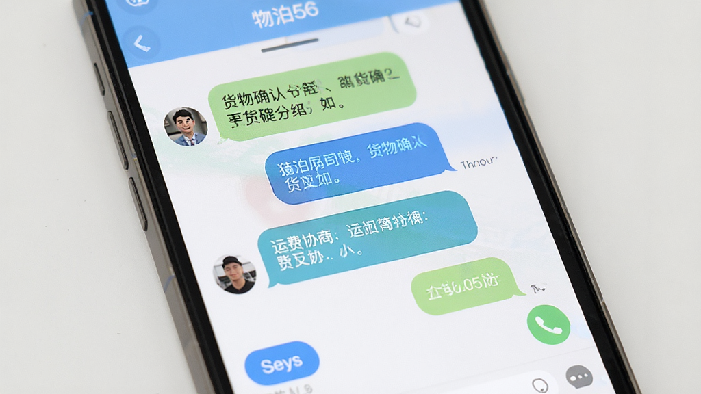 �ﲴ56�һ����߹�ͨ���棬��������Ϊ�ֻ���Ļ�е����촰�ڣ���ʾ˾��������ĶԻ����ݣ������漰����ȷ�Ϻ��˷�Э�̣�����Ϊǳɫ��������Ѻã�ϸ���з��Ͱ�ť�͵绰ͼ�꣬���ʸ��壬�ɾ��޶���Ԫ��