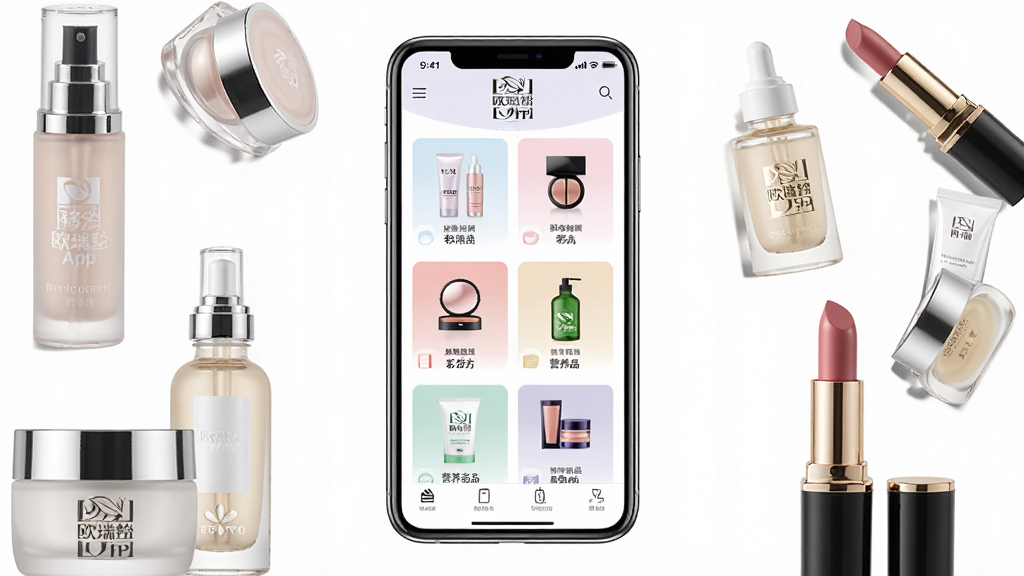 һ��չʾ�ƶ�ŷ����App�������ĸ���ͼ����������Ϊһ�������ֻ�����Ļ��ʾŷ����App��ҳ����������Ʒ����ױ��Ӫ��Ʒ�ȷ���ͼ���Ʒ��Logo���ֻ���Χ�����Ż�ױƷƿ�ޡ������������ں�Ȳ�ƷԪ�أ������������Ű���У����Ϊ�ִ����µ��̷磬ϸ�ھ��£����ʸ��壬�ɾ��޶���Ԫ��