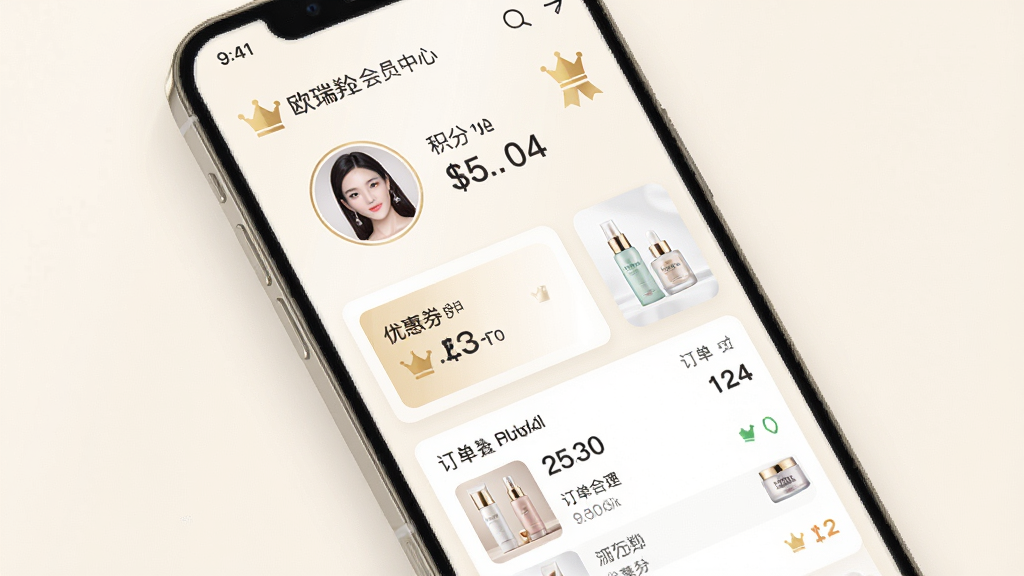 �ƶ�ŷ����Ӧ�û�Ա���Ľ���չʾ������Ϊ�ֻ���Ļ����ʾ��Աͷ�񡢻������֡��Ż�ȯ��Ƭ�붩���б�������Ϊ�������еĿ�Ƭʽ��ƣ�����Ϊ��͵��װ�ɫ���Ű�������������ż�Լ��ϸ�ڰ�����ɫ��Ա��ʶ��С�ʹ�ͼ���뻤����Ʒ����ͼ�����ʸ��壬�ɾ����޶���Ԫ��