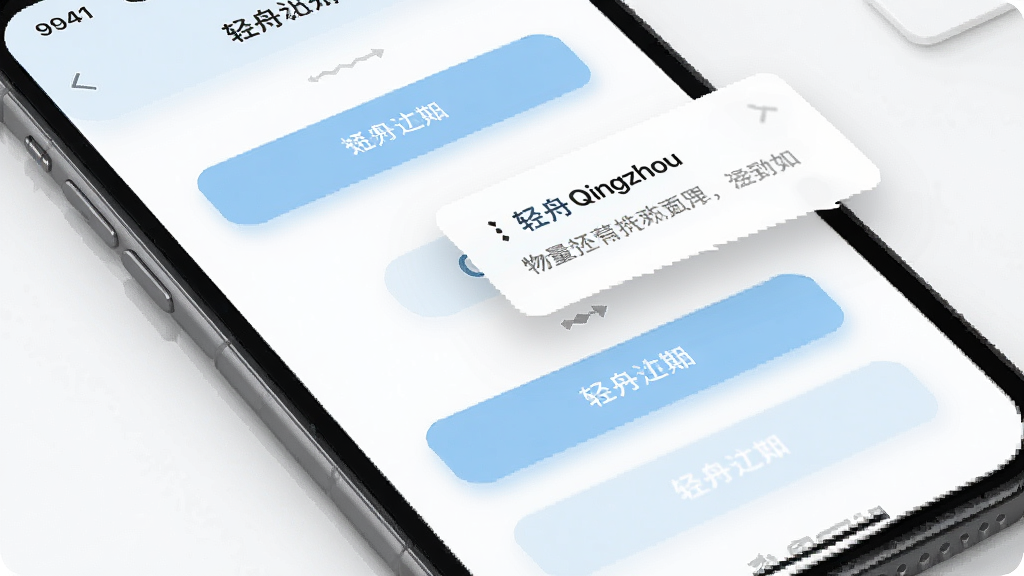 һ��չʾ����Qingzhou���潻��ϸ�ڵ�Ч��ͼ������Ϊ�ֻ���Ļ�ֲ���д����Ļ�г���ͳһ�İ�ť��ʽ����ʾ���㣬��ɫΪǳ�����ɫ��������ִ���ϸ�ڰ���Բ�ǰ�ť��������Ӱ�����������ֲ㼶�����������ɾ������ֹ������޶���Ԫ��