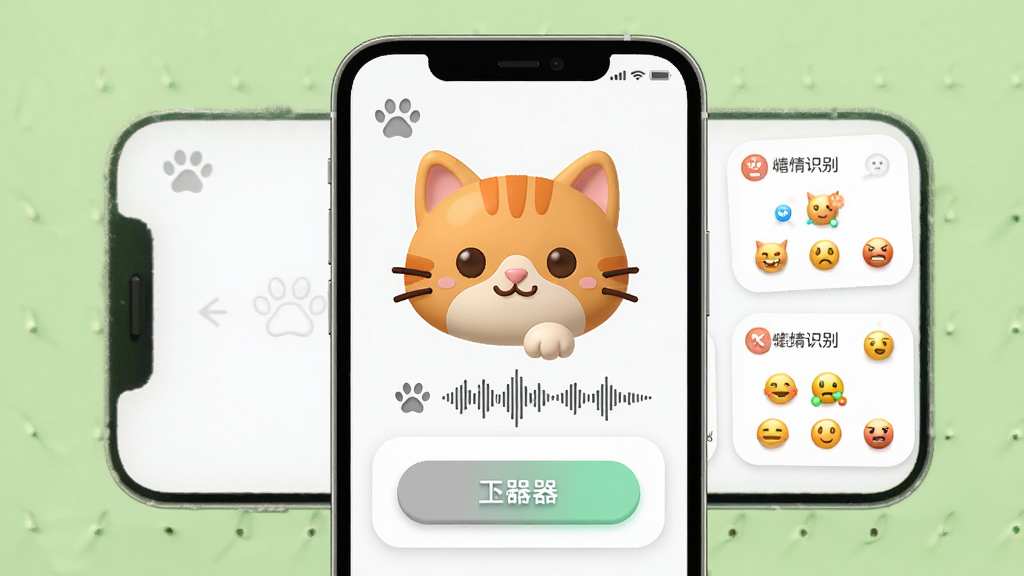 ����è�䷭������������չʾ������Ϊһֻ�ɰ�����èͷ��������������棬�������ֻ���Ļ����չʾ���밴ť������ʶ��Ƭ���Ű������������Ϊ���¿�ͨ���ﻯ��ƣ�ϸ�ڰ���èצͼ�ꡢ��������������������ţ����ʸ��壬�ɾ����޶���Ԫ��