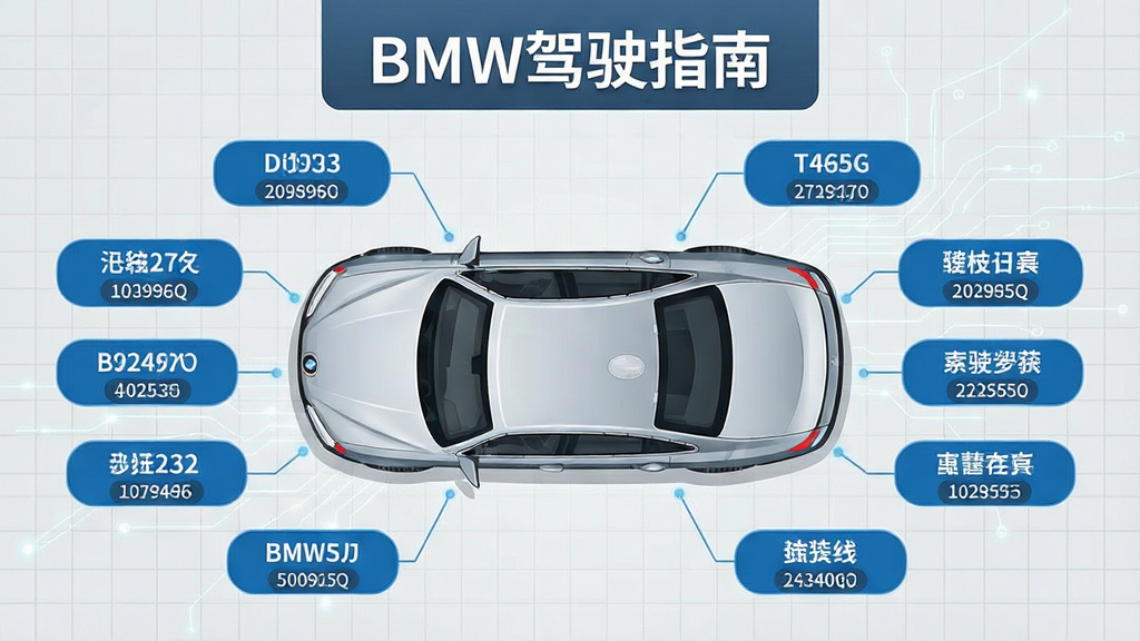 һ����Ϣͼ�����Ĳ廭������������һ�������γ�����ͼ��������Χ���ƶ���������Ʊ�ǩ�����ѡ���ǩ����ɫԲ�Ǿ��γ��֣�����Ϊǳ��ɫ����ͼ���Ϸ�д�š�BMW��ʻָ�ϡ���������������Ƽ������ʸɾ����Ű����룬�޶���װ��