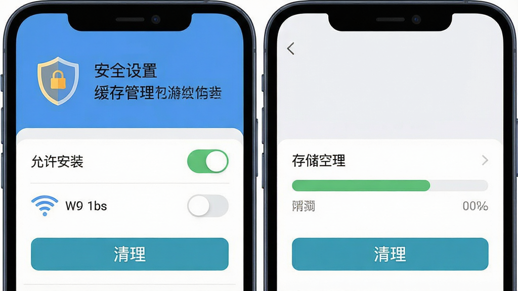 �ֻ�����չʾ���ò˵��뻺�����ҳ�棬�������ж��ư�ȫͼ����洢�ռ������������Ϊ���·ֲ㣬�Ű��ϲ���ȫ��ʾ�²��洢���������Ϊ��ˬ��ƽUI�廭��ϸ�ڰ���