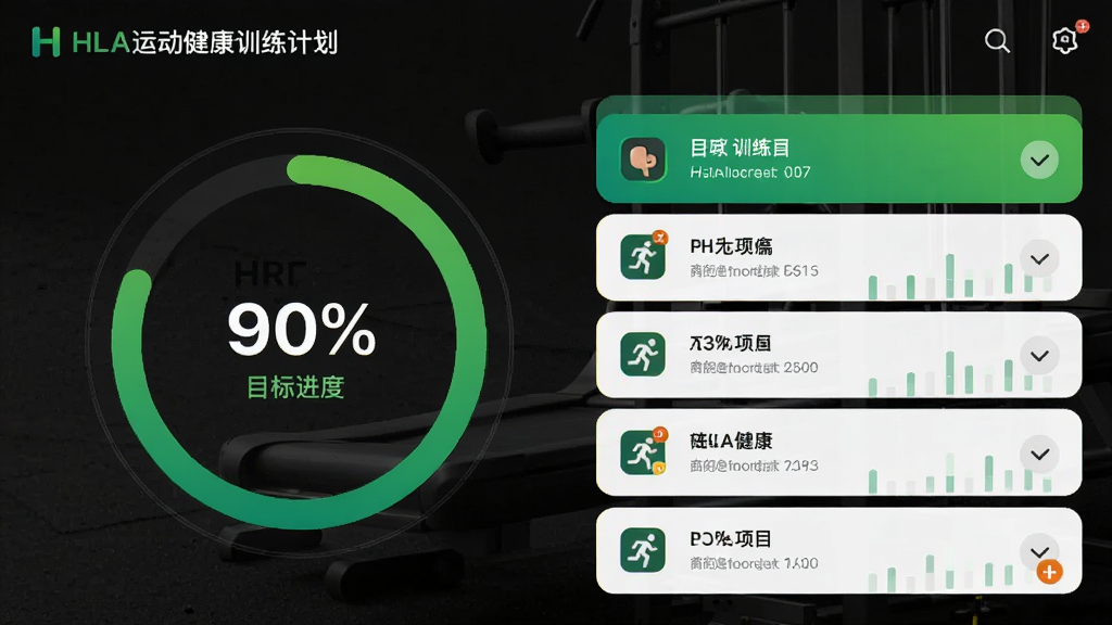 ����ΪHLA�˶�����ѵ���ƻ����棬����Ϊ���Ŀ����Ȼ����Ҳ�ѵ����Ŀ�б����Ű����ҷ����ṹ�����Ϊ�����˶��磬ϸ�ڰ������Ȼ�ʹ�ý�����ɫ���б����Сͼ�ꡢ��������΢�˶����������ʸ���ɾ��޶���Ԫ��