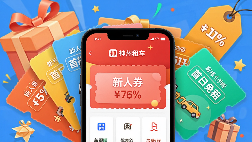 һ��չʾ�ֻ��Ż�ȯ���ۿ۱�ǩ�Ĳ廭����������Ϊ�������⳵��Ӧ���Ż�ҳ�棬�������Ż�ȯ������չ��������Ϊ�����۸��ǩ�����Ϊ��������磬ϸ�ڰ���������ȯ�����������⡱�������ۿ۰ٷֱ�ͼ�꣬��������������ɾ����޶���Ԫ��