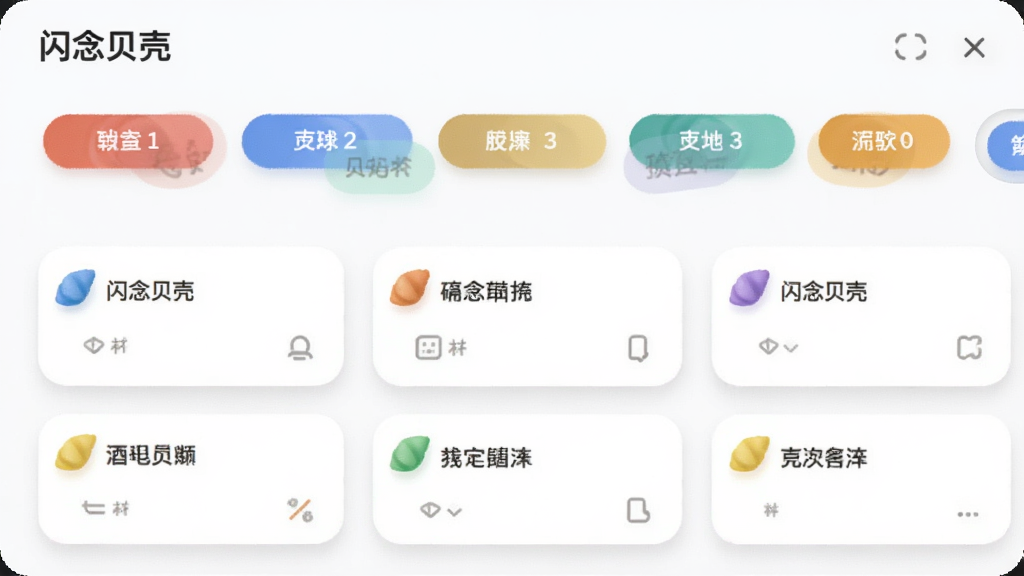 ����չʾ������ǡ��ı�ǩ����ҳ�棬�����ɫ��ǩ�Խ�����״�����ڶ������·��Ǵ��б�ǩ��ǵļ�¼��Ƭ�б�������Ϊ���½ṹ����ǩ��������������Ϊ���Բ�ǿ�Ƭ�磻ϸ���ϱ�ǩ��ɫ�������ԣ���Ƭ������΢��Ӱ�����ʸɾ����޶���Ԫ��