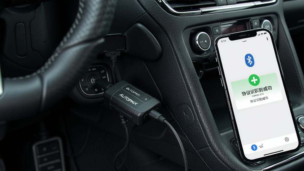 Autophix���ӳ���OBD�ӿڵĳ���ͼ��������������뷽�����·��ӿڣ��ֻ���Ļ��ʾ������������Э��ʶ��ɹ���ʾ�������ӽǣ�������Ȼ�����дʵ��ϸ�ڷḻ�������������ɾ��޶���Ԫ��