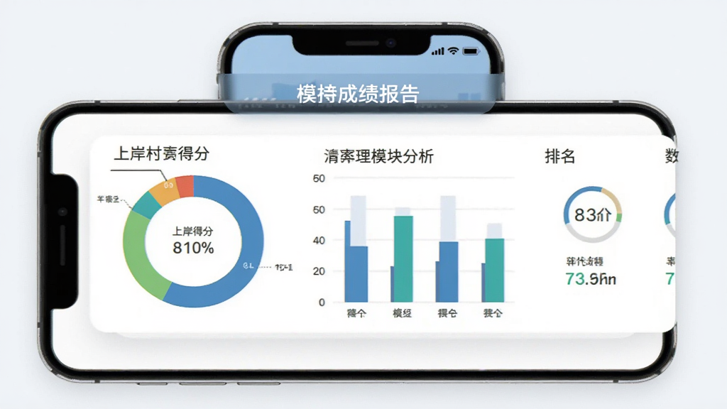 ����չʾ���ϰ��塱ģ���ɼ�����ҳ�棬�������ε÷�ͼ����״ģ��������������֣�����ͼ���������ֻ���Ļ�Ϸ�������Ϊǳ�Ұ�ɫ�������ƽ��񣬲���������ϸ��׼ȷ�����ʸɾ�