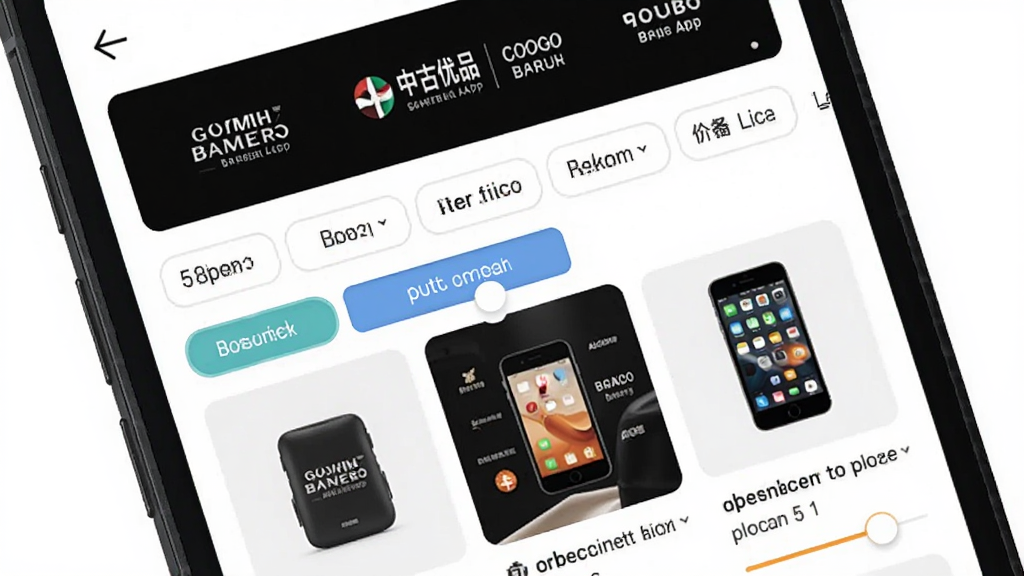 �������ֻ���Ļ��д��չʾ�й���Ʒapp��Ʒ��ר��ҳ�棬����Ϊ����Ʒ�ƺ�����в�ɸѡ��ǩ�����·���Ʒ�ٲ������Ű��η��������Ϊ��ˬ���ƶ��˵��̽��棬ϸ�ڰ���Ʒ��Logoǽ����ɫɸѡ��ť���۸����们�飬������������������Ϊ��ɫ���ף��ɾ�������Ԫ��