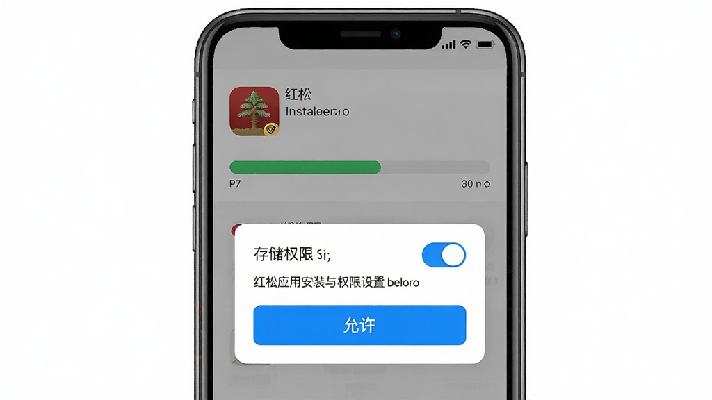 һ��չʾ����Ӧ�ð�װ��Ȩ�����ý����ʾ��ͼ����������Ϊ�ֻ���Ļ�г���Ӧ�ð�װ��������Ȩ����Ȩ����������Ϊ����չʾ�������ֱ�ۣ�ϸ�ڰ��������ɡ�Ӧ��ͼ�ꡢ�洢Ȩ�޿��ء���Ŀ�ġ���������ť�����������ɾ����޶���Ԫ��