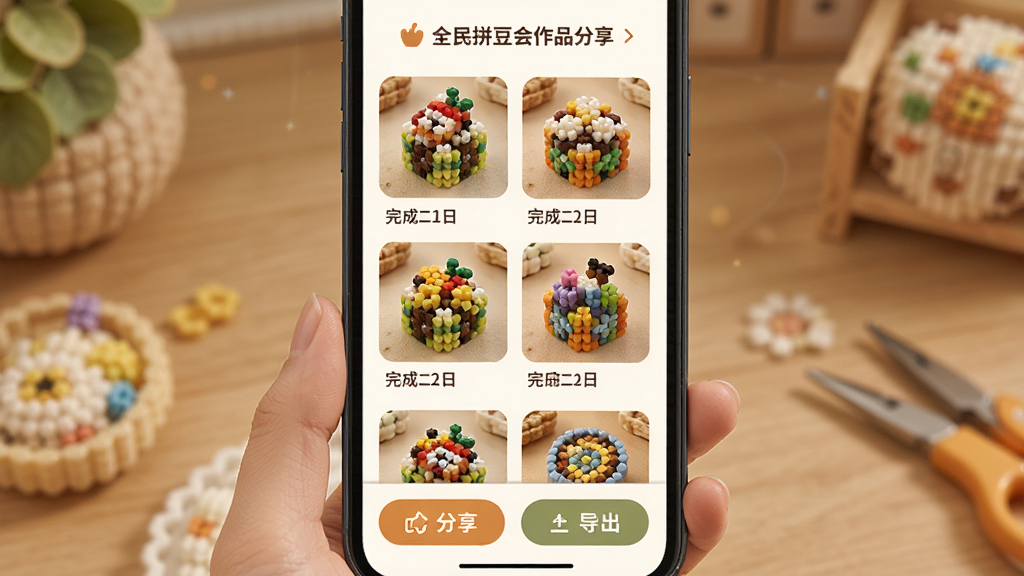 ȫ��ƴ������Ʒ�������棬�ֻ���Ļ��ʾ��Ʒ�����񲼾֣�ÿ��ƴ����Ʒ������ͼչʾ����ע������ڣ��ײ��з�����ť�͵�����ť����������ܰ�������������޶���Ԫ��