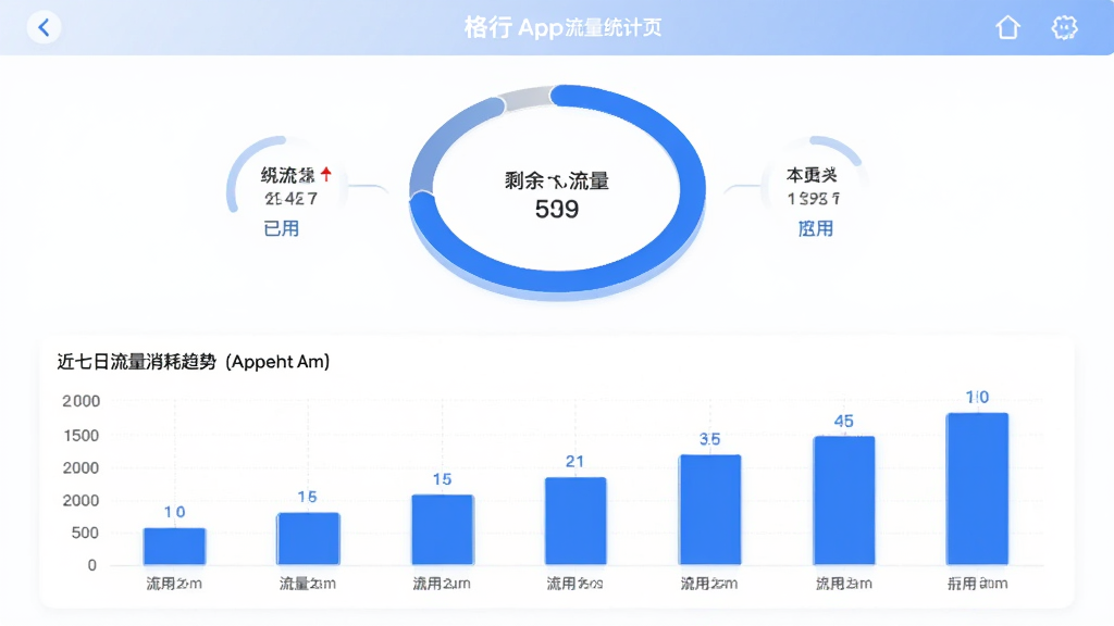 ����App����ͳ��ҳ�棬������һ����������ʹ�ý���ͼ����Ȧ��ע����������ʣ���������֣��·�����״ͼչʾ�����������������ơ�ҳ����ɫ������Ϊ����ͼ�����������������ɾ�������ִ���Լ