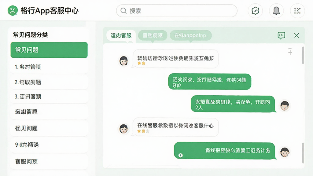 ����App�ͷ�����ҳ�棬���Ϊ������������б����Ҳ�Ϊ���߿ͷ��Ի�����ʾ�⣬������������ҳ�����ǳɫ���������ݶԻ���Ϊ��ɫ�Ͱ�ɫ�����岼������������Ѻ��׺ͣ����ʸɾ�