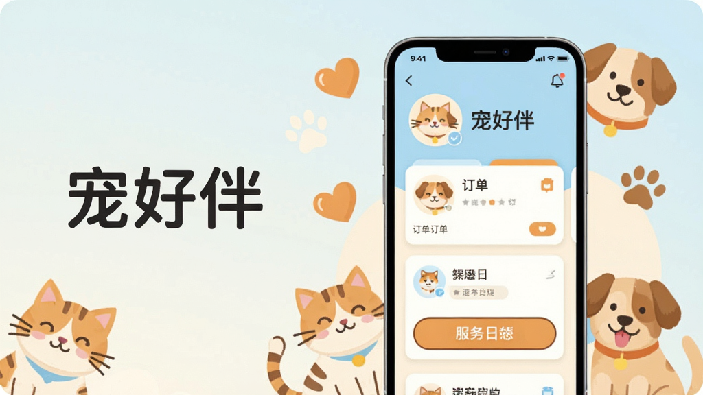 �����������һ�������ֻ�����Ļ��ʾ�������Ӧ�ý��棬�����������ͷ�񡢶�����Ƭ��������־��ť��ģ�飻�ֻ���Χ���ƿ�ͨ����è�䡢�����廭�Լ����ġ�צӡװ��Ԫ�أ�������ú���ͼ���ֻ�����ƫ�ң�������׷����������ơ���ð顱���֣����Ϊ���±�ƽ���廭�磬��ɫ��ǳ����ů�ȡ��װ�Ϊ����ϸ���ϳ�������Ѻÿɰ�������Ԫ�ز�η��������ʸɾ��������޶�������Ԫ��