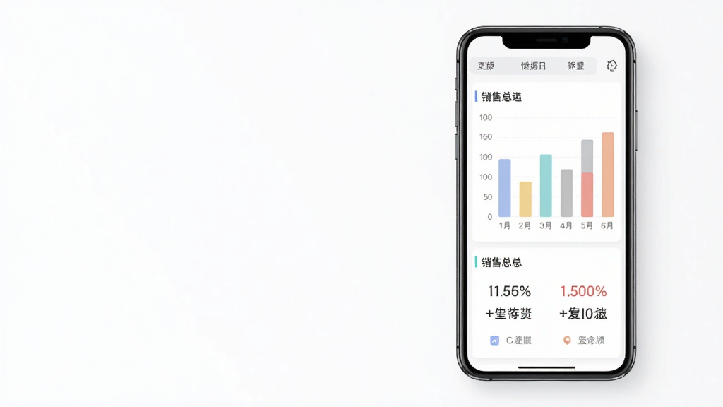 һ�ű�����ɫ�׽�������Ѱ澭Ӫ�������ܵĻ��棬����Ϊ�ֻ���Ļ����ʾ����״ͼ�����ۻ������֣��������ֻ�����ƫ�ң���������հ������Ű���Գƣ����Ϊ�ִ����ݿ��ӻ����ϸ����ͼ����ɫ��͡����������ɶ������ʸ��壬�ɾ����޶���Ԫ��