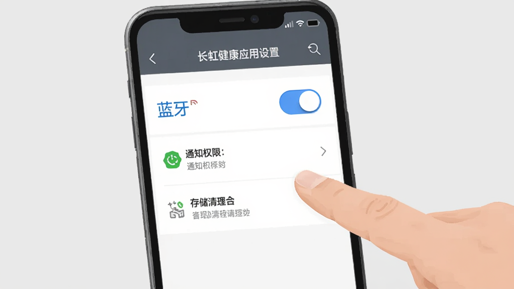 �ֻ���Ļ��ʾ���罡��Ӧ������ҳ�棬�����������ء�֪ͨȨ�ޡ��洢������ѡ������Ҳ���һֻ�����ڵ����Ļ������Ϊǳ��ɫ����ƽ����񣬻��ʸɾ����޶���Ԫ��