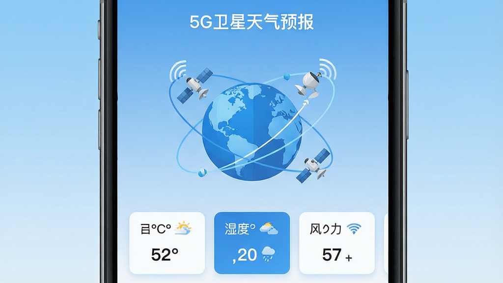 ��������Ϊһ�������ֻ�����Ļ��ʾ5G��������Ԥ�������������棬��������Ϊ��ɫ�����뻷�Ƶ����ǹ�����·����������¶ȡ�ʪ�ȡ��������������ݿ�Ƭ�����ֲ��þ��жԳƹ�ͼ������Ϊǳ��ɫ������գ����Ϊ�ִ��Ƽ��б�ƽ����ƣ�ϸ����ͻ������ͼ����5G�źű�ʶ����������������ע��5G��������Ԥ���������ʸ��壬�ɾ����࣬�޶���Ԫ��
