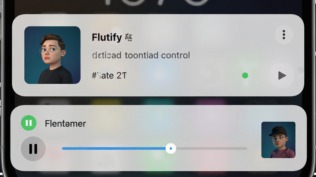 һ��Flutify��̨����֪ͨ����չʾͼ����������Ϊ�ֻ�������֪ͨ�����棬�����Ϸ�Ϊ����������Ƭ���·�Ϊ֪ͨ�����������Ű����������Լ�ִ���ϸ�ڰ���������ͣͼ�ꡢ��������ר������Сͼ�����ʸ��壬����ɾ����޶���Ԫ��
