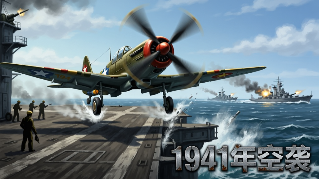 ��������Ϊһ�ܶ�ս���ս�����Ӻ�ĸ�װ���ɣ�����Ϊ1941�꺣ս���������ֲ��ú���ͼ�����Ϊ��ĸ�װ��������Ա��Ӱ���Ҳ�Ϊ������Զ���н����Ű�����Ϸ���ơ�1941���Ϯ�������ɽ��������ڻ������½ǣ����Ϊ������ʷ�廭��ϸ�ڰ������˷�ĭ���װ�������ս��������������Զ���ڻ����⣬���������ɾ����޶���Ԫ��