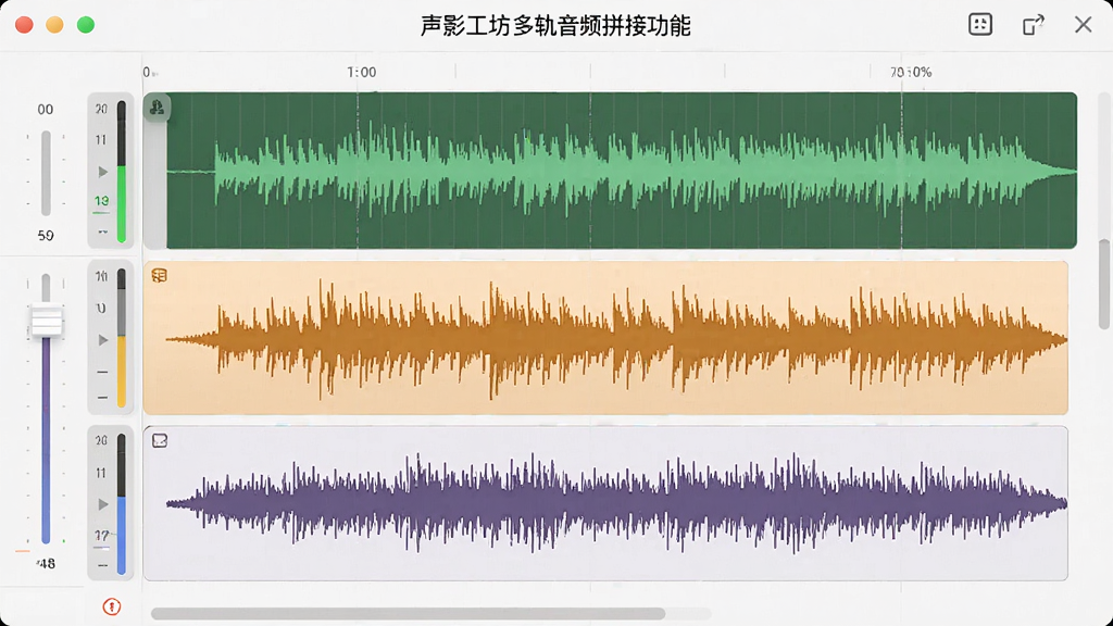 ��Ӱ���������Ƶƴ�ӹ��ܽ��棬��������ʾ����ƽ�е���Ƶ�����ÿ��������в�ͬ��ɫ�Ĳ���Ƭ�Σ����������������ڻ��飬��������ˬ��࣬���岼�ֹ��������������ɾ�